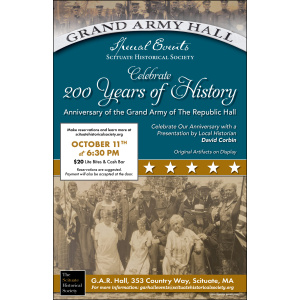 Celebrate 200 Years of History - Anniversary of GAR Hall