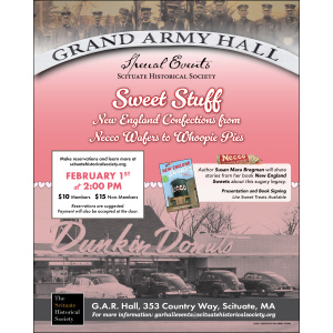 Sweet Stuff:  New England Confections from Necco Wafers to Whoopie Pies - Feb 1 at 2 PM