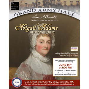 Abigail Adams Liberty and Legacy - June 14 at 2 PM