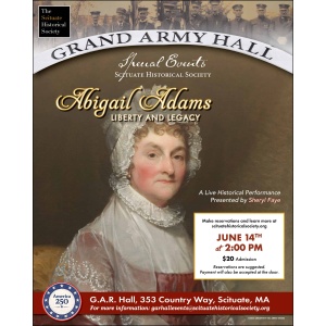 Abigail Adams Liberty and Legacy - June 14 at 2 PM