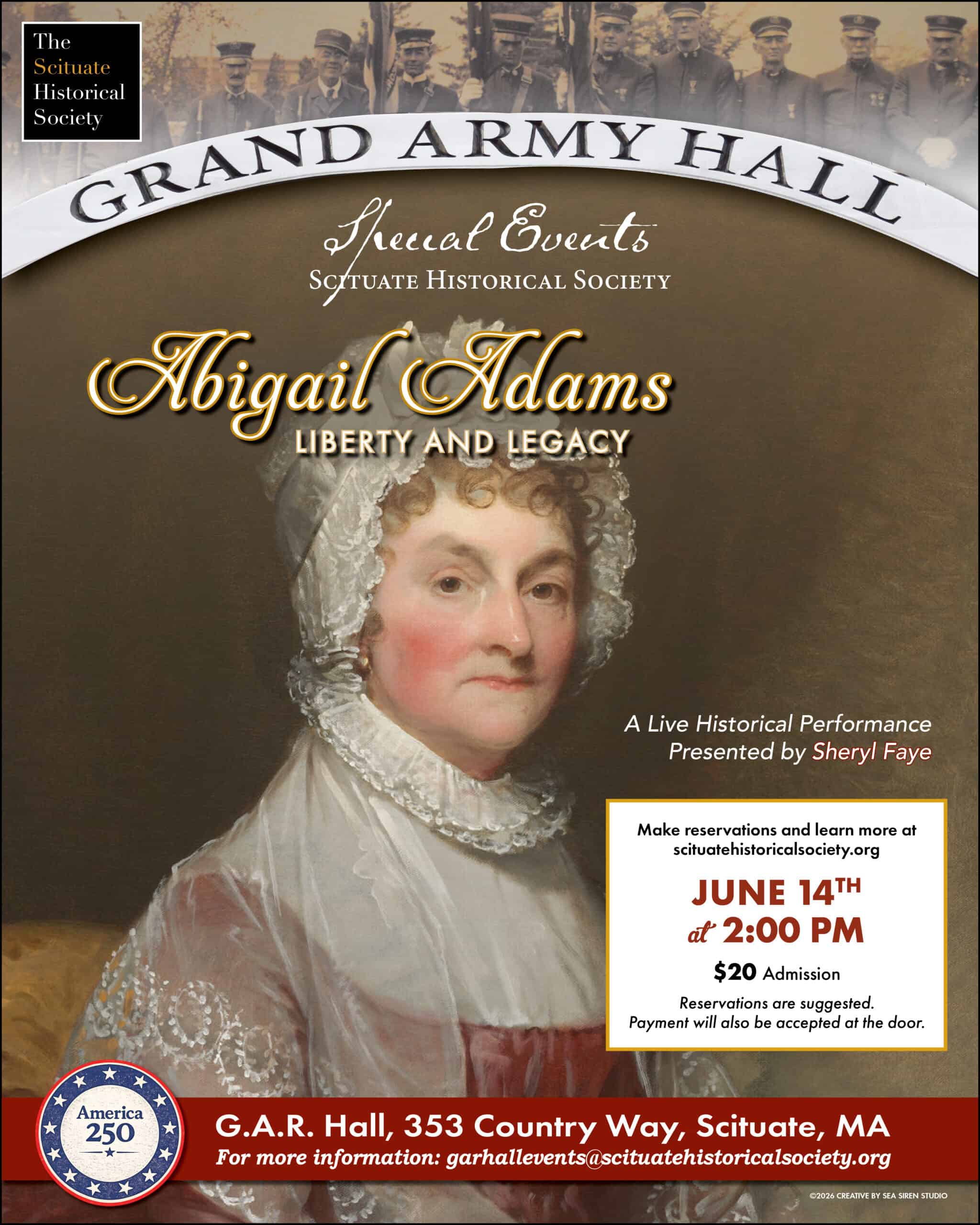 Abigail Adams Liberty and Legacy - June 14 at 2 PM